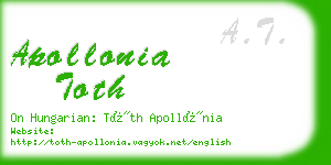 apollonia toth business card